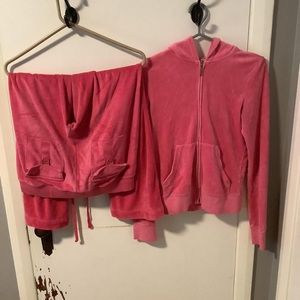 VINTAGE barbie pink Juicy Couture full tracksuit